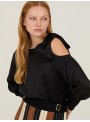 Blusa satinada cut-out