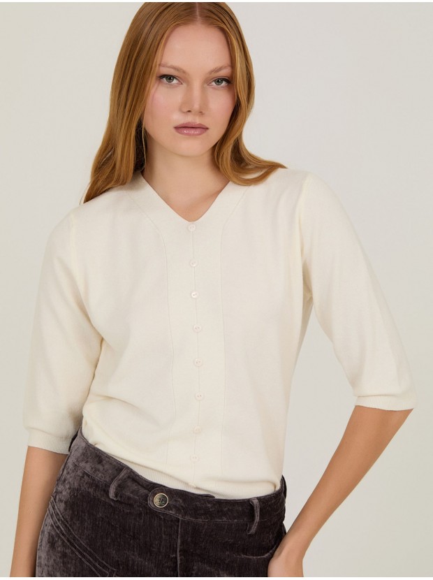 Cardigan básico manga3/4