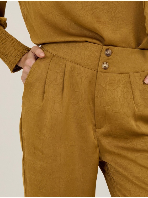 Pantalón palazzo satinado