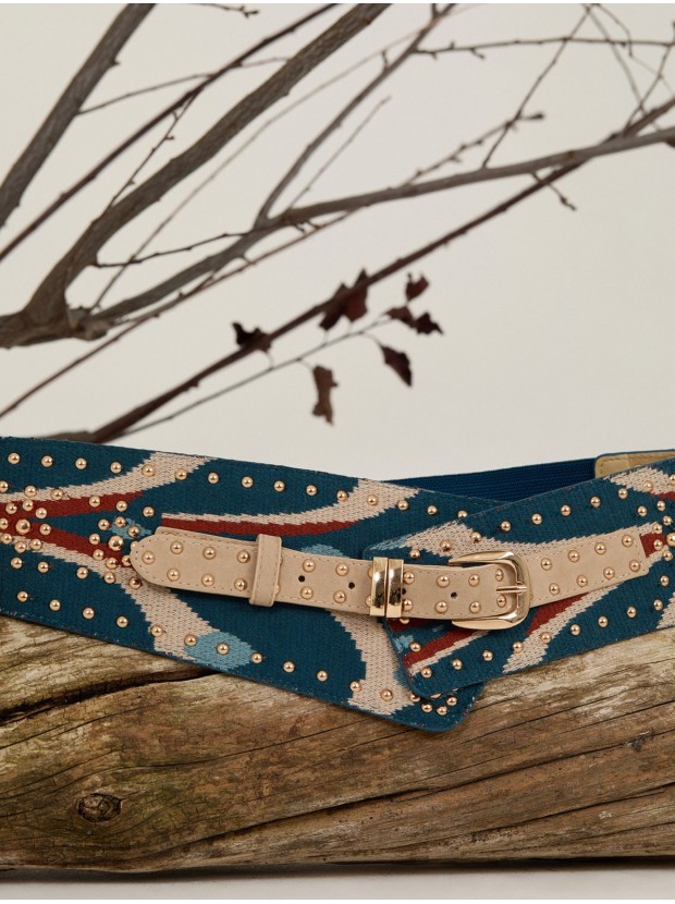 Fajín de punto estampado