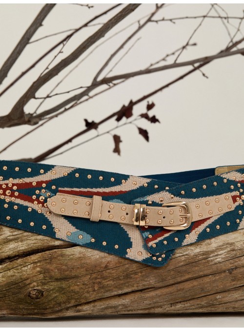 Fajín de punto estampado