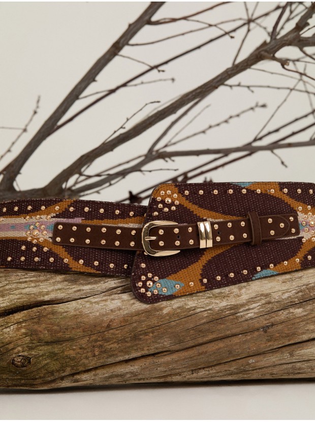 Fajín de punto estampado