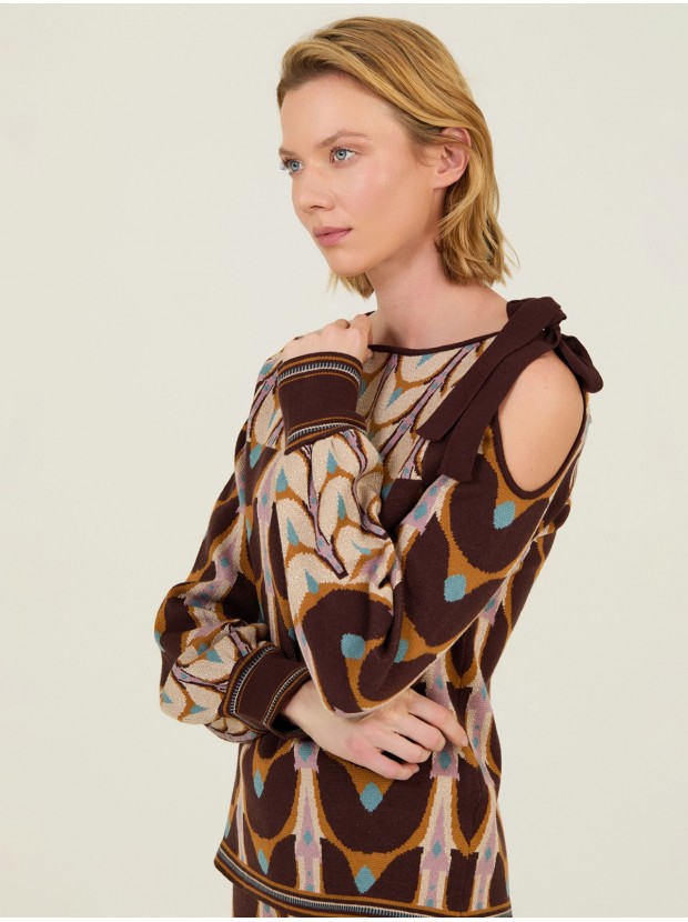 Jersey estampado retro