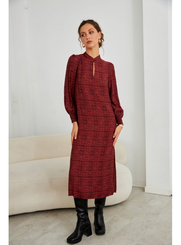 Vestido largo viscosa