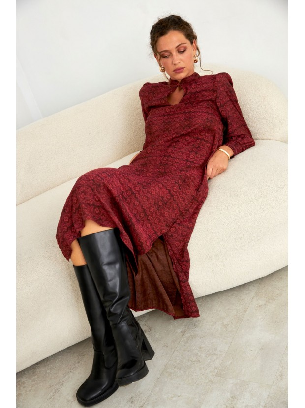 Vestido largo viscosa