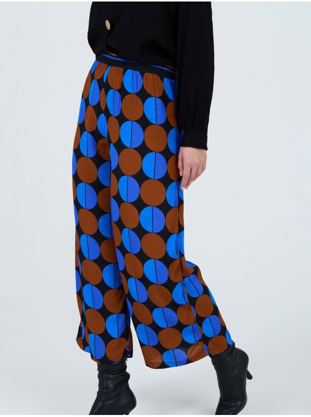 Pantalón estampado círculos
