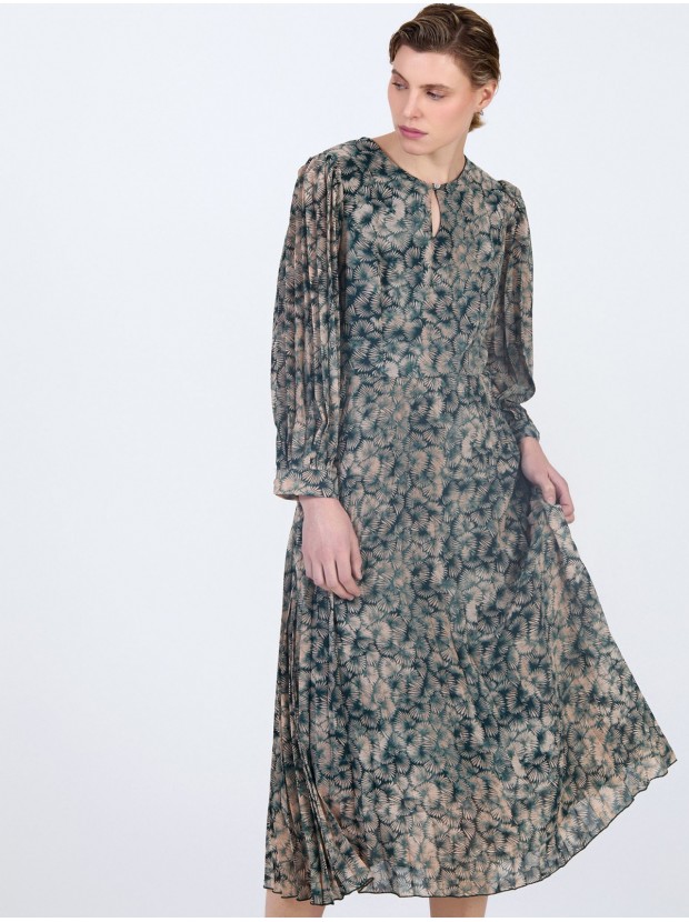 Vestido gasa estampado