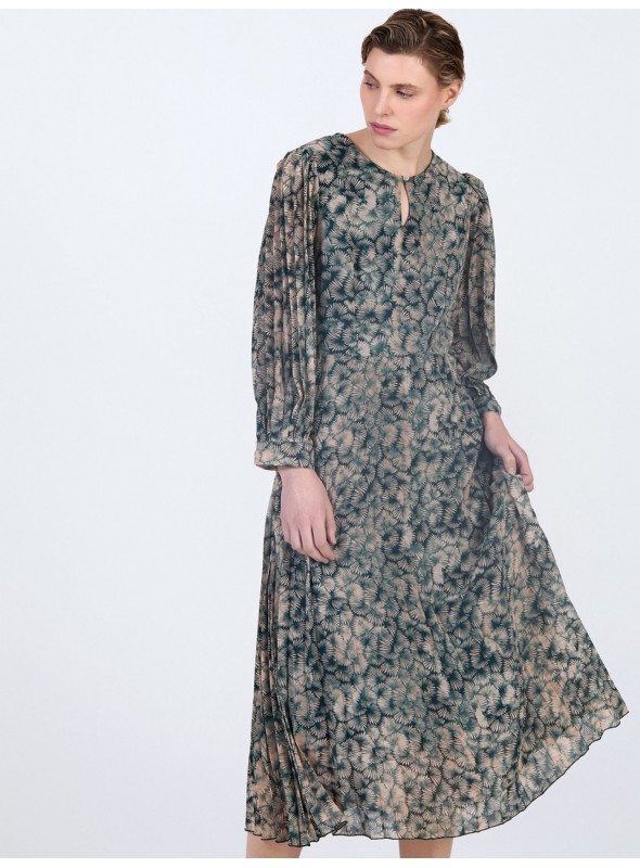 Vestido gasa estampado