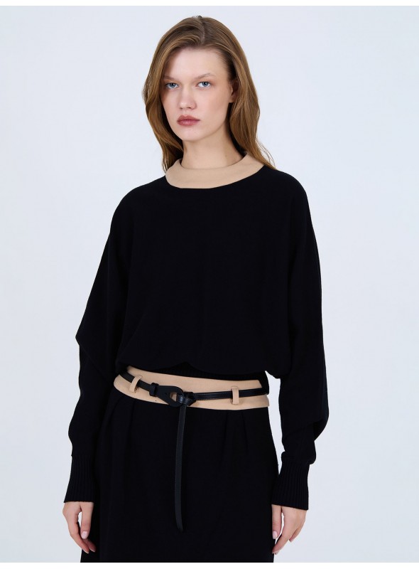 Jersey bimateria contraste