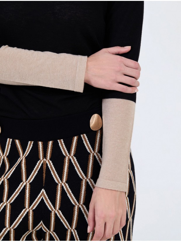 Jersey intarsia manga