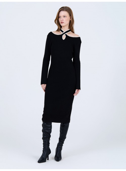 Vestido punto perlado