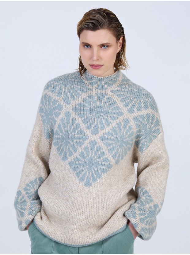 Jersey punto jacquard