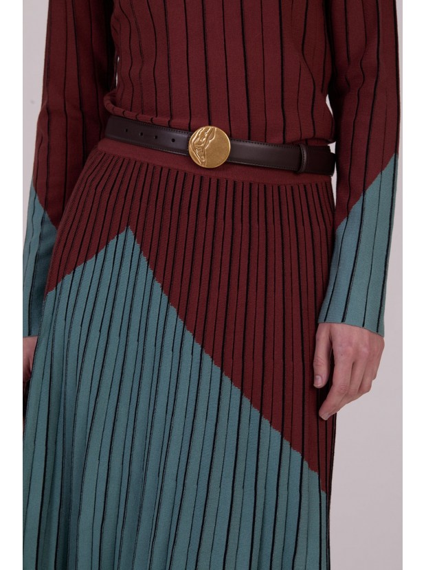 Cinturón hebilla dorada