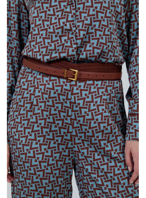 Cinturón cuero reversible