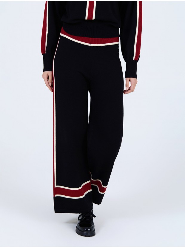 Pantalón punto rayas