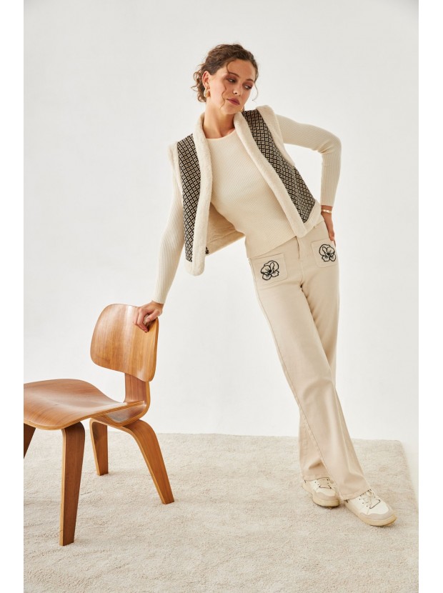 Pantalón recto denim