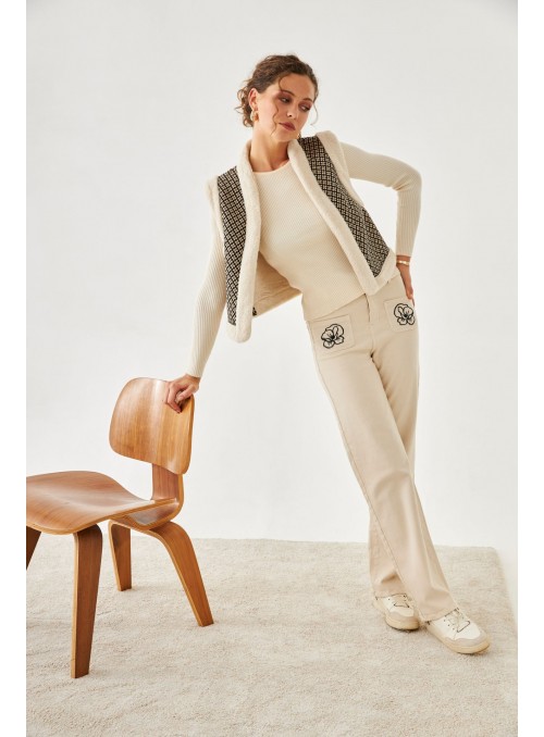 Pantalón recto denim