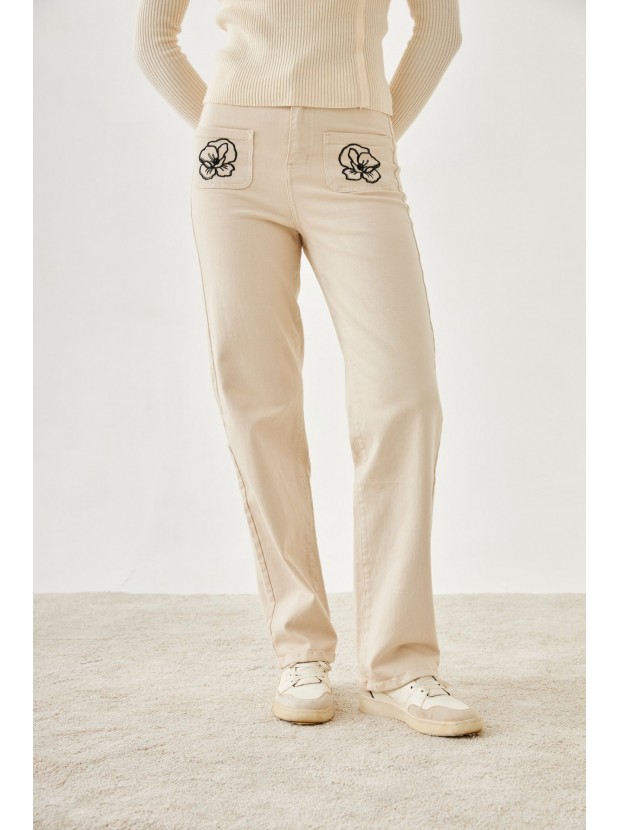 Pantalón recto denim