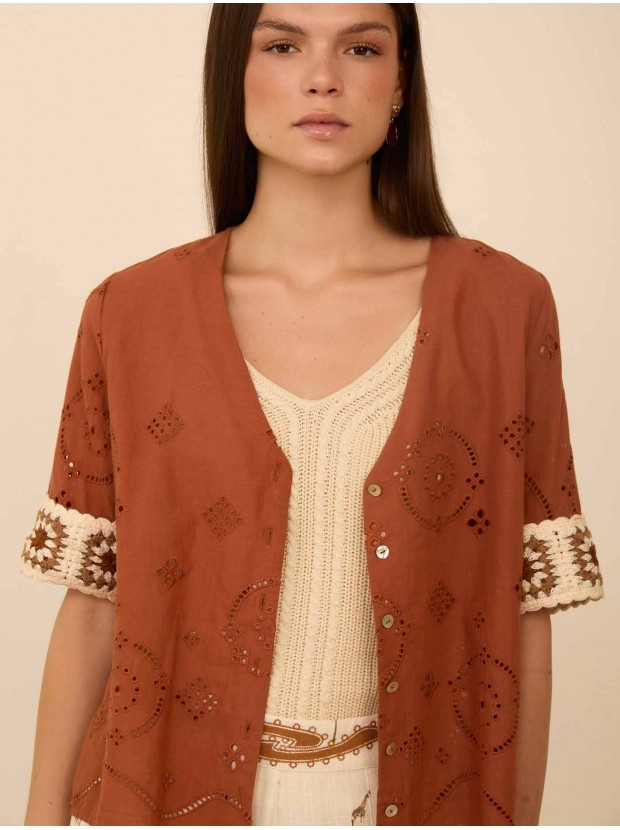 Blusa puño crochet