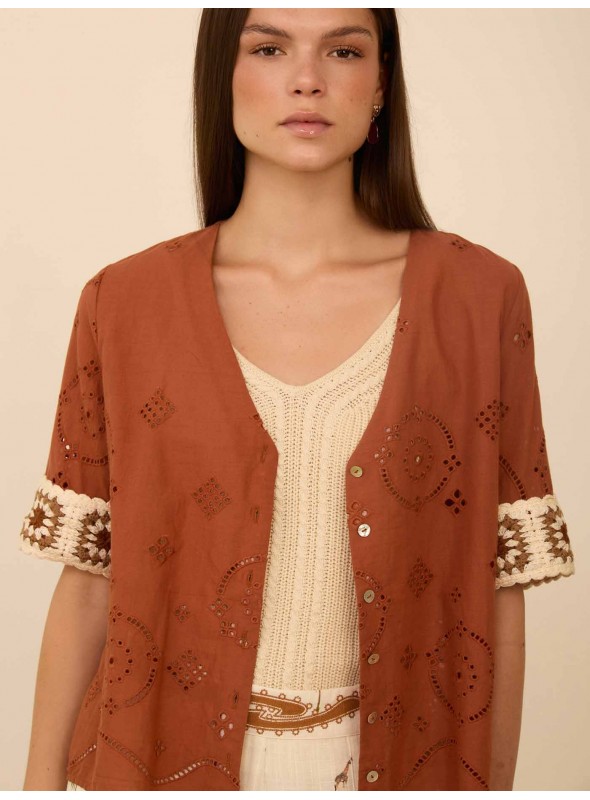 Blusa puño crochet