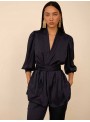 Blazer fluida satinada