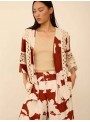Kaftan corto estampado