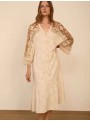 Kaftan largo bimateria