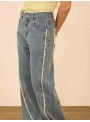 Pantalón denim desflecado