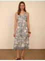 Vestido midi estampado