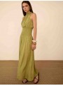Vestido largo tejido jacquard