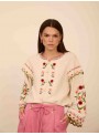 Camisa abierta bordada