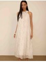 Vestido largo cuello halter