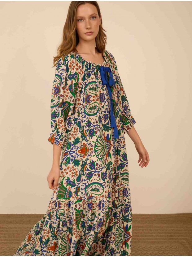 Vestido en algodón estampado