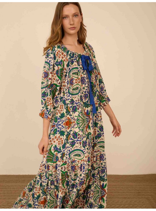 Vestido en algodón estampado