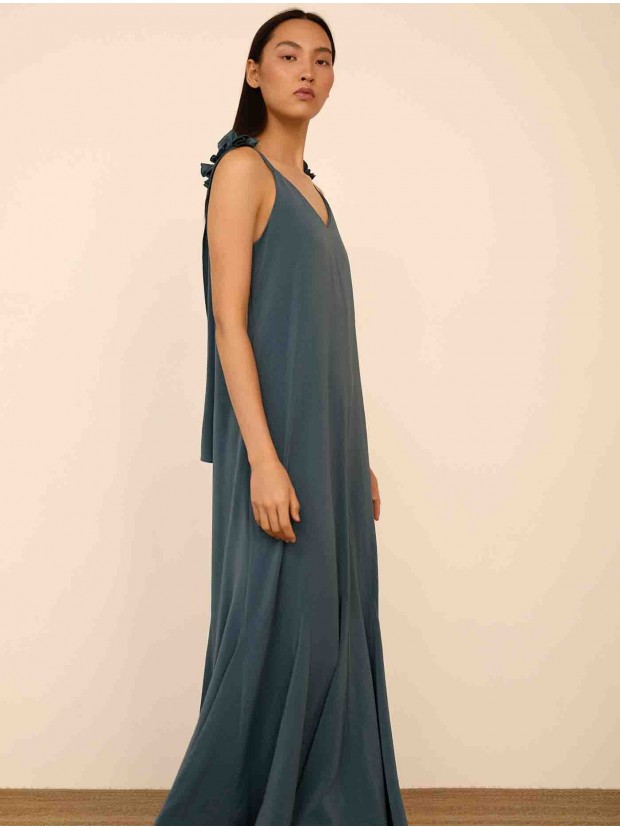 Vestido largo de tirantes