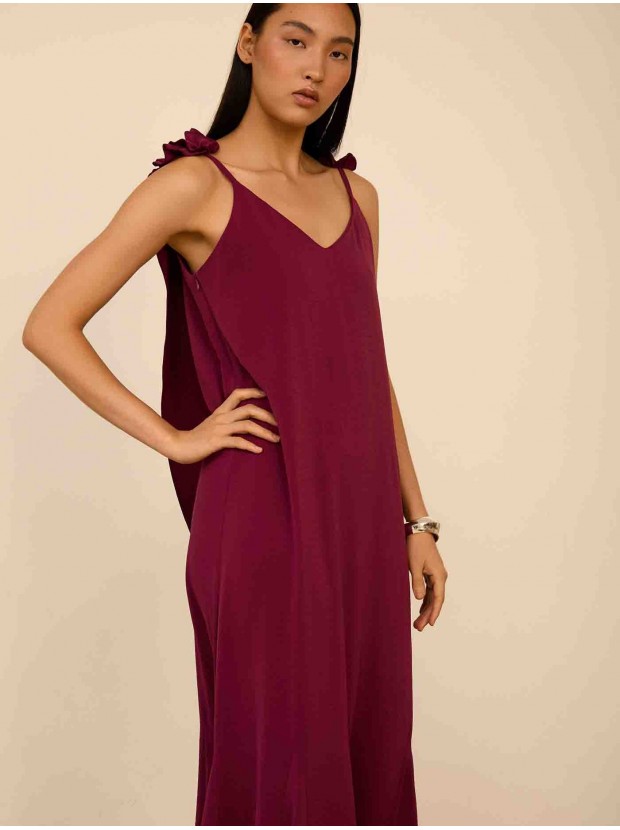 Vestido largo de tirantes
