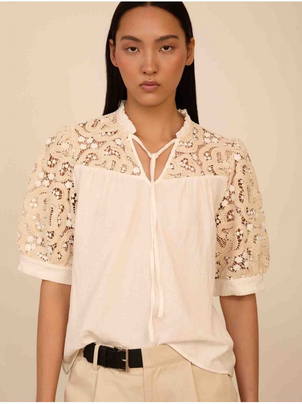 Blusa con crochet