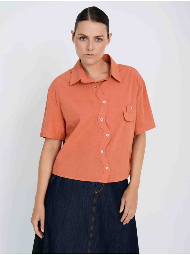 Camisa tapeta ondulada
