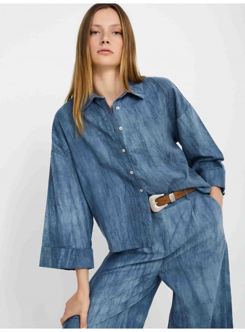 Camisa lino manga
