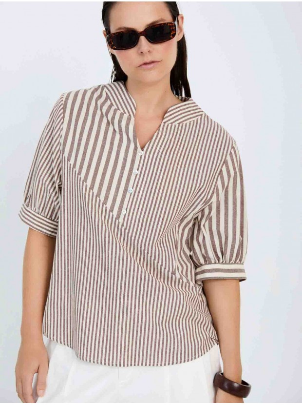 Camisa rayas combinadas
