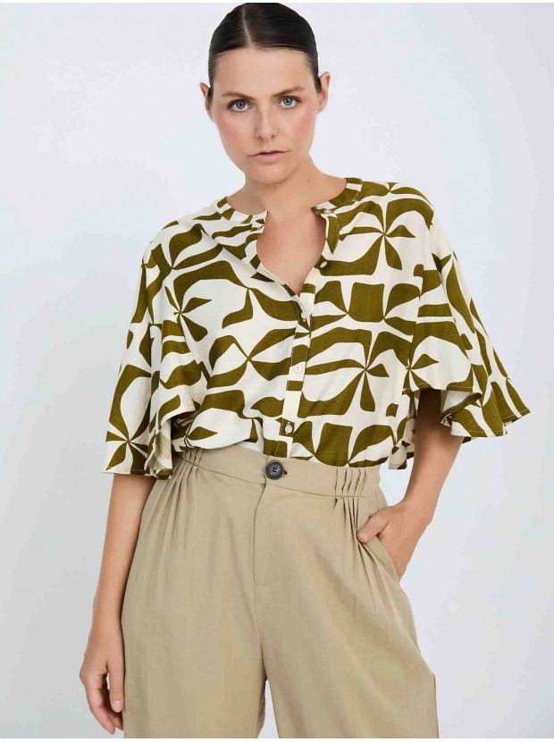 Camisa estampado abstracto