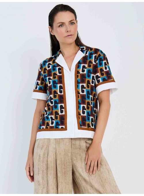 Camisa estampado retro