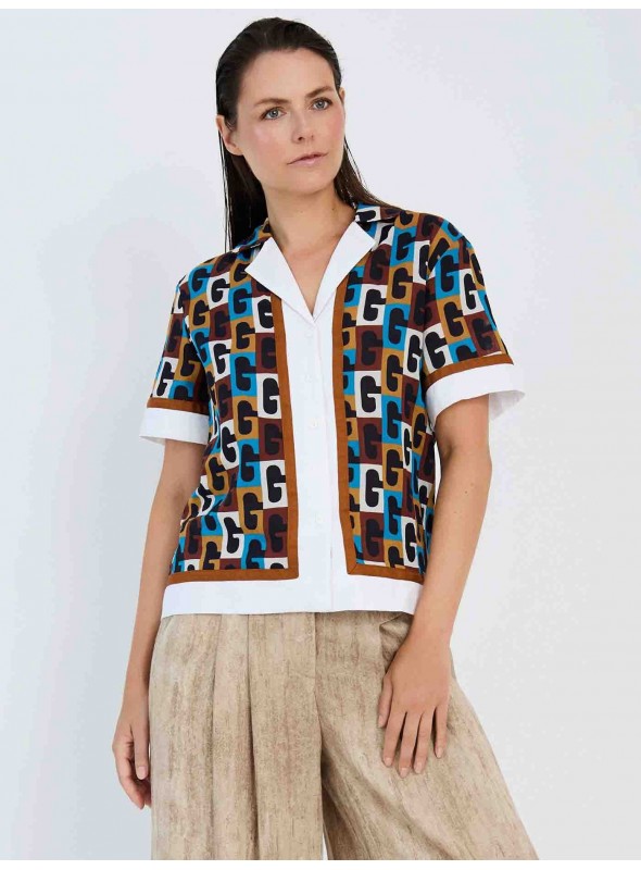 Camisa estampado retro