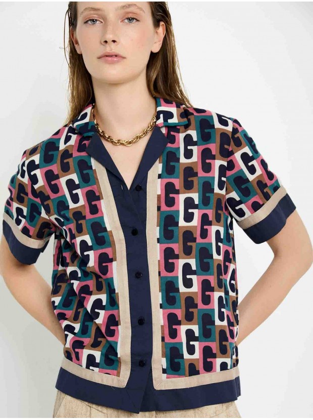 Camisa estampado retro