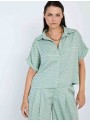 Camisa jacquard geométrico