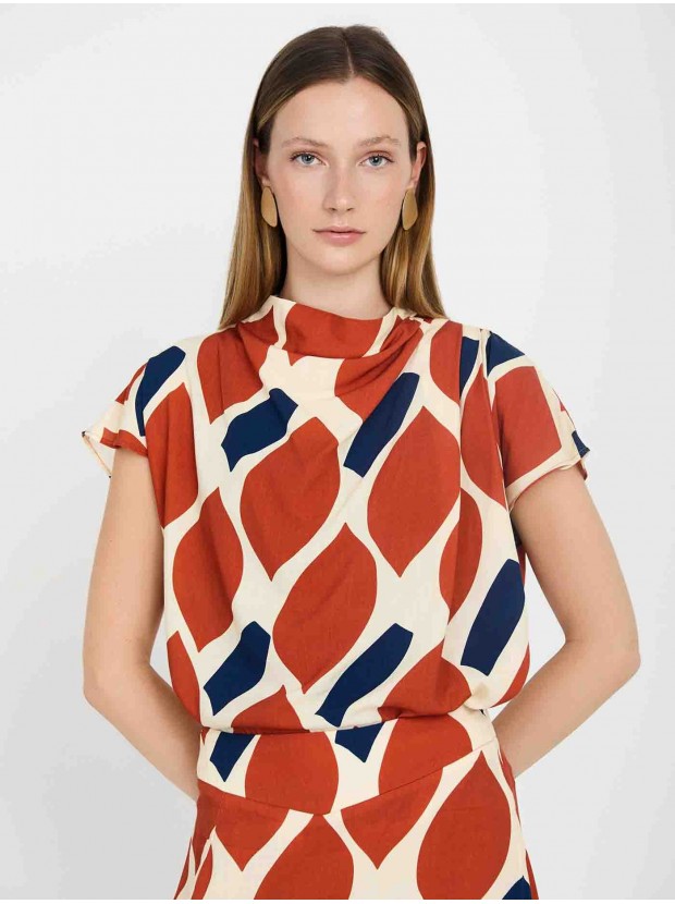 Blusa estampado gráfico
