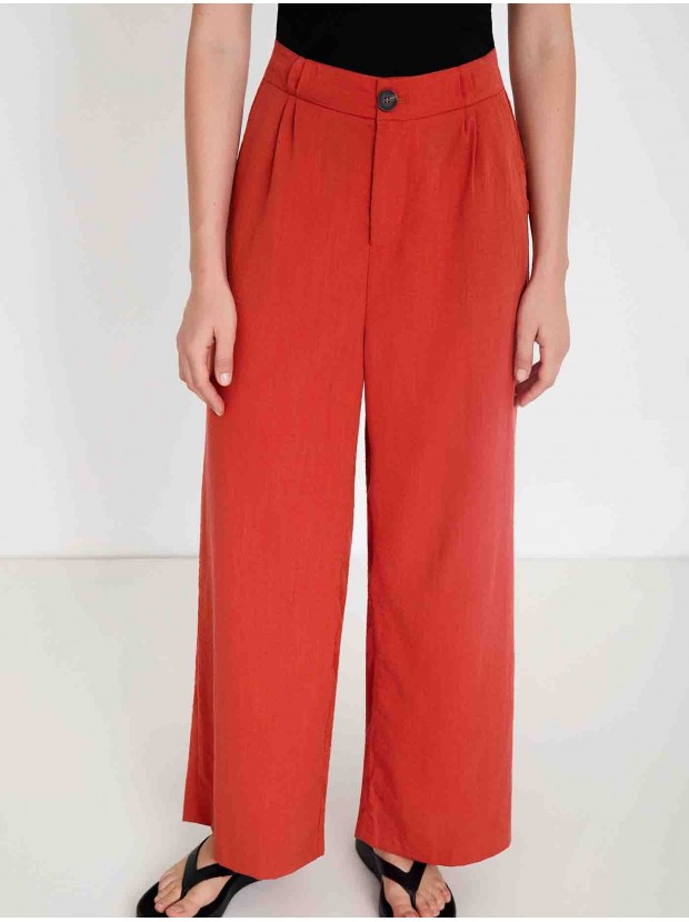 Pantalón fluido pinzas