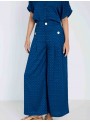 Pantalón jacquard geométrico