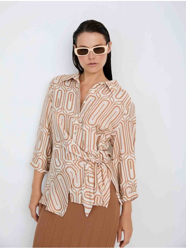 Camisa geométrica lazo
