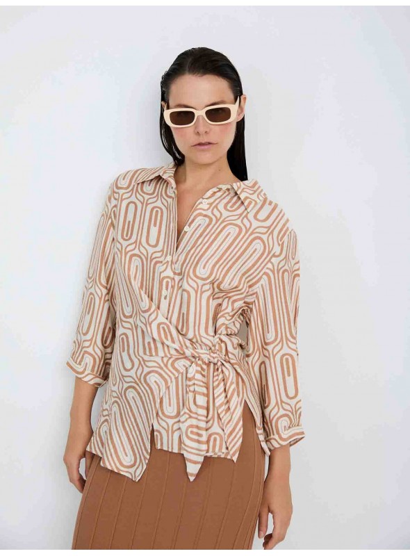 Camisa geométrica lazo